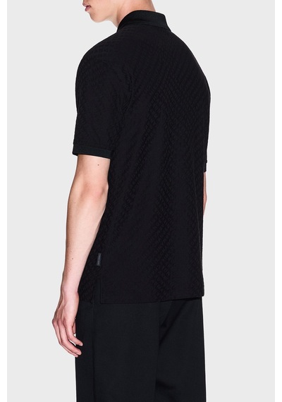Armani Exchange Erkek Polo Yaka T Shirt Xm001882 Af10337 Fc022 Siyah SIYAH