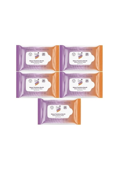 Lux Makyaj Temizleme Mendili Havlu 100 Yaprak 5pk 20