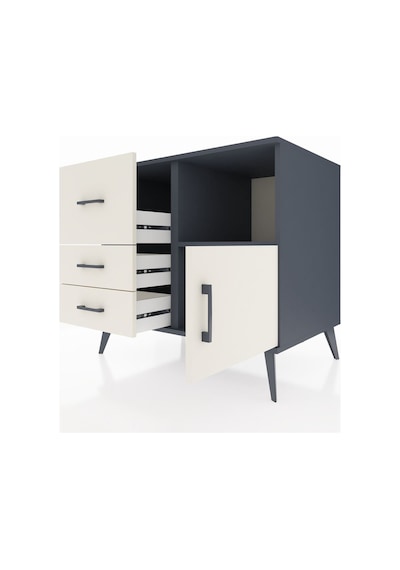 Kronos Şifonyer Tek Raflı 3 Çekmeceli Tek Kapaklı 88x59x80 Antrasit-aytaşı Aytaşı Kronos Şifonyer Tek Raflı 3 Çekmeceli Tek Kapaklı 88x59x80 Antrasit-aytaşı Aytaşı