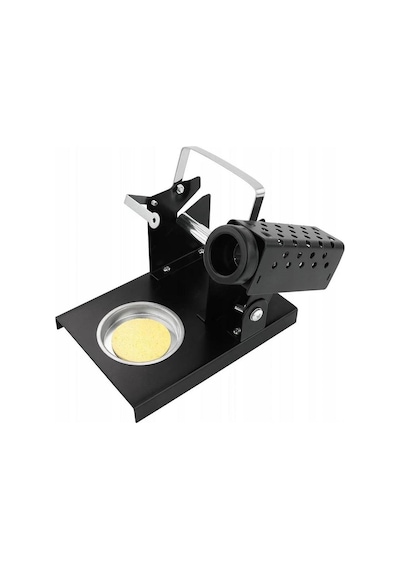 Havya Sehpası - Havya Standı Ltj217 Metal Lehim Makara Ve Kalem Havya Tutuculu 110x160 Mm Süngerli
