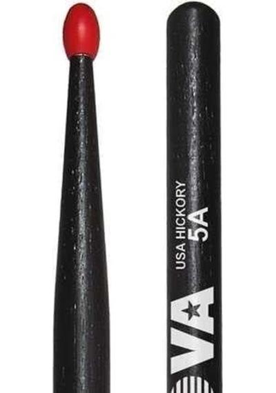 Vic Firth N5anb Nova 5a Nylon Black Baget Ekonomik Seri - Siyah - Kırmızı Naylon Uç
