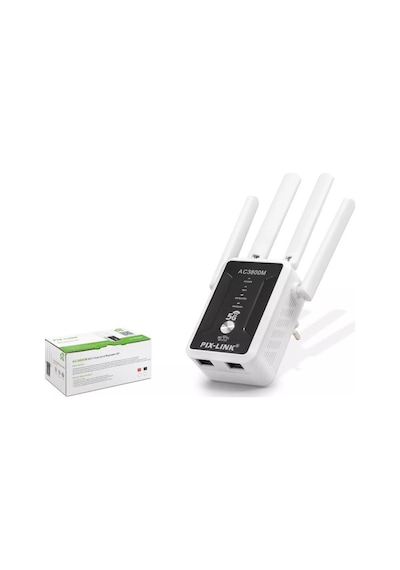 Hadron Pix-link Lv-ac32q Ac1200 Dual Band Wifi Sinyal Güçlendirici Repeater 1200mbps Siyah / Beyaz