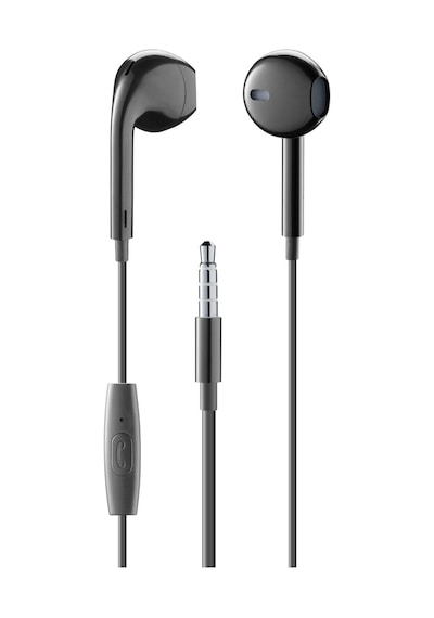 Cellularline MusicSound Capsule Mikrofonlu Kablolu siyah kulaklık