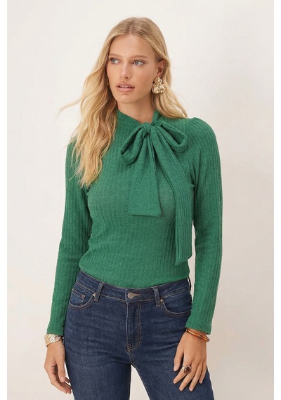 Armonika Kadın Yeşil Yakası Yandan Bağlamalı Omuzları Büzgülü Bluz Arm-26k001068 Armonika Kadın Yeşil Yakası Yandan Bağlamalı Omuzları Büzgülü Bluz Arm-26k001068