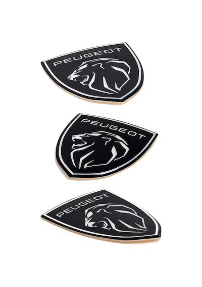Peugeot Logo Arma 3d Metalize Sticker Alüminyum 2 Adet 8cm X 7cm