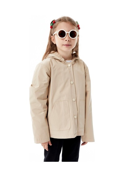 Benitto Kids Kız Çocuk Mevsimlik Yağmurluk Ceket 51360 Kahve