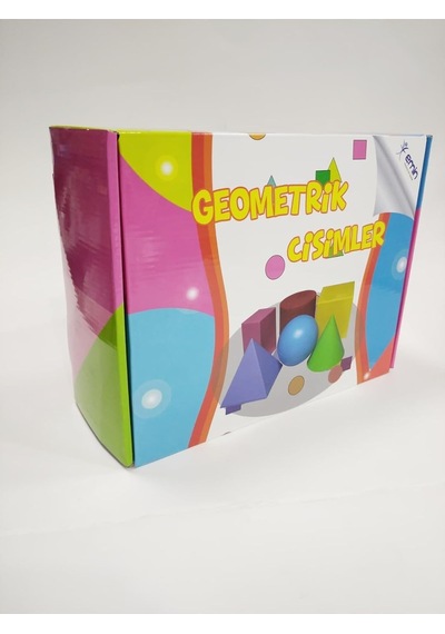 Geometrik Cisimler Seti Büyük Boy Çok Renkli