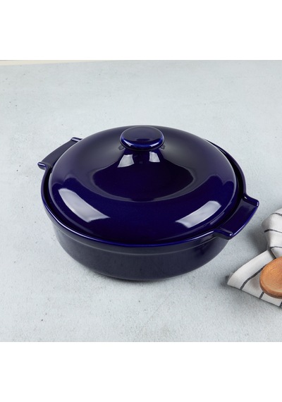 Aryıldız Elissa Kapaklı Karnıyarık Fırın Kabı Kobalt 29 Cm Çok Renkli