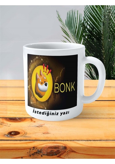 Bonk Baskılı Kupa Bardak Kişiye Özel Desen 3 Çok Renkli