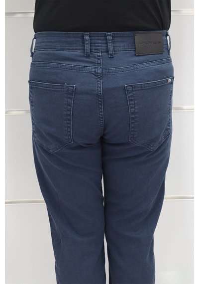 Denim Cartel Dmctekstil Erkek Çizgili Yüksek Bel Rahat Kesim Boru Paça Jean Pantolon Koyu Mavi Denim Cartel Dmctekstil Erkek Çizgili Yüksek Bel Rahat Kesim Boru Paça Jean Pantolon Koyu Mavi