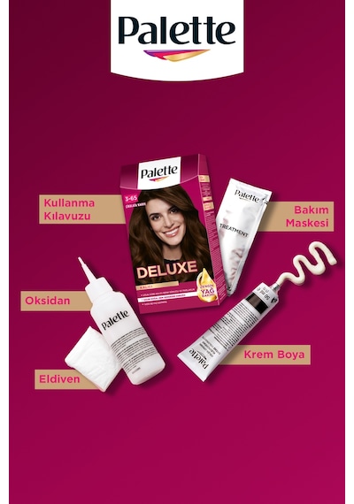 Palette Deluxe 3 - 65 Çikolata Kahve Saç Boyası (455871114)