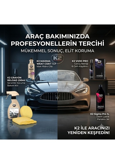 Araç Bakımında Profesyonellerin Tercihi: K2 4 Lü Elit Bakım Seti