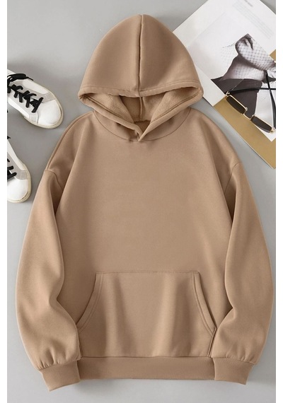Uyguntarz Unisex Good Things Sweatshirt Bej