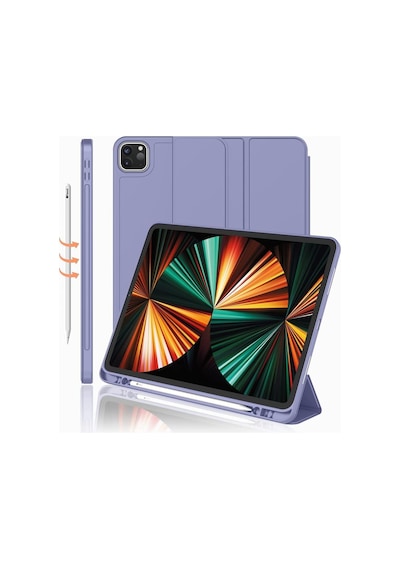 Apple Uyumlu iPad Pro 11 4. Nesil 2022 Kılıf Kalem Bölmeli Smart Case A2435 A2759 A2761 A2762