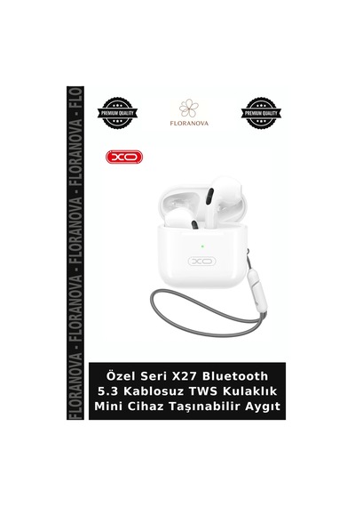 Özel Seri X27 Bluetooth 5.3 Kablosuz Tws Kulaklık Mini Cihaz Taşınabilir Aygıt
