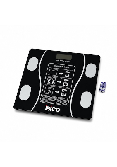 Bluetooth - Vücut Analizli Dijital Baskül Terazi Tartı 180kg/50g Yağ - Su - Kas Oran - Bmı İ11-023 4801