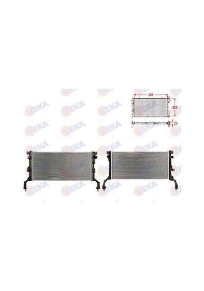 Renault Latitude Motor Su Radyatörü - 214100004r - Veka