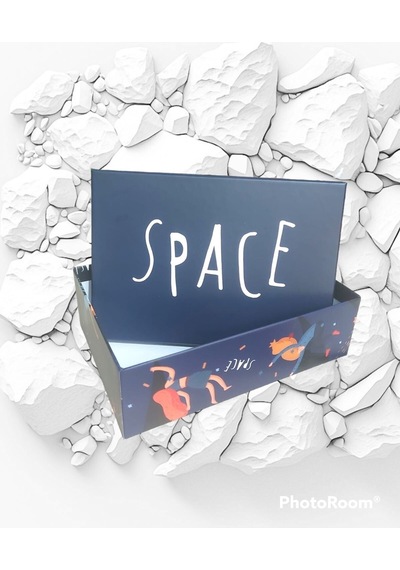Astranot Konseptli Hediye Kutusu 24x17x8 Space-uzay