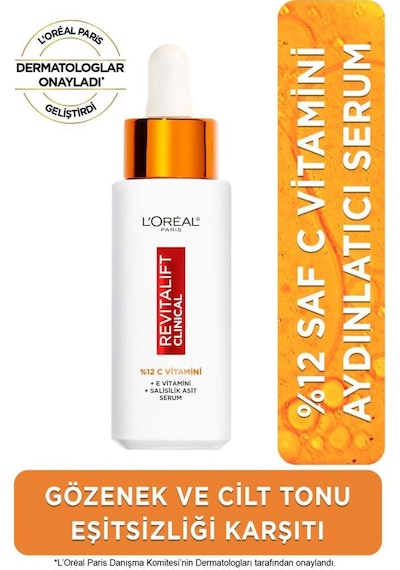 L'Oréal Paris Revitalift Clinical %12 Saf C Vitamini Aydınlatıcı Serum & L'Oréal Paris Revitalift Lazer Saf Retinol Gece Serumu pktrvtcvtrtnlsrm-9575