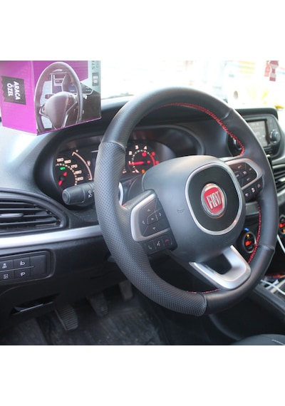 Fiat Egea 14-18 Araca Özel Deri Direksiyon Kılıfı