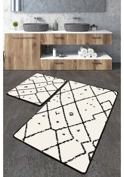 Dalmata Banyo Halısı Djt 2 Li Set Çok Renkli