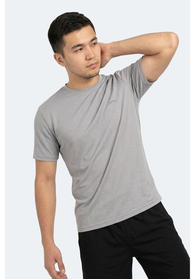 Slazenger Hugger Erkek Gri Tişört