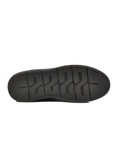 Walkway Erkek Siyah Bağcıklı Kalın Taban Erkek Casual Ayakkabı Sneaker 8078 Dashor M