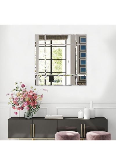 Decorıta Ayna - 9 Parçalı Tasarım Ayna - 100Cm X 100Cm