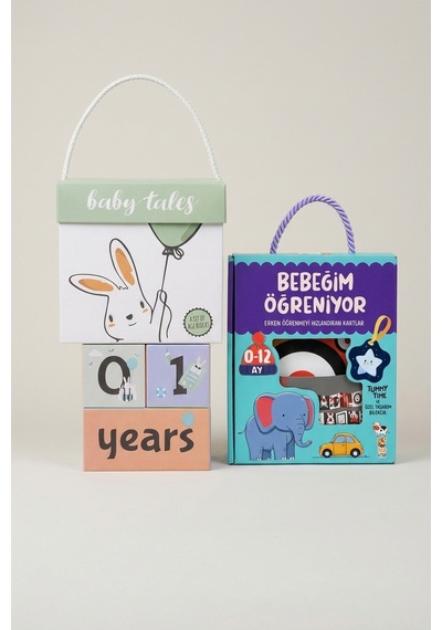 Baby Tales Iconique Küpler & İlk Kartlarım Seti Bebek Hediyelik Seti
