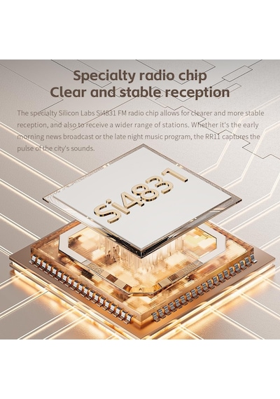 Rr11 Taşınabilir Stereo Radyo Alıcısı Gümüş