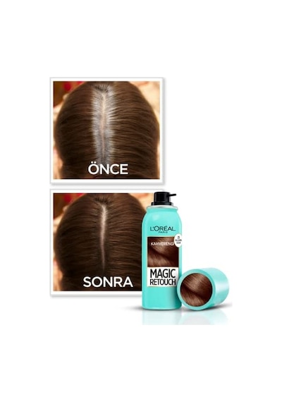 L'oreal Paris Magic Retouch Beyaz Dipleri Kapatıcı Sprey 75 Ml - Kahverengi 00