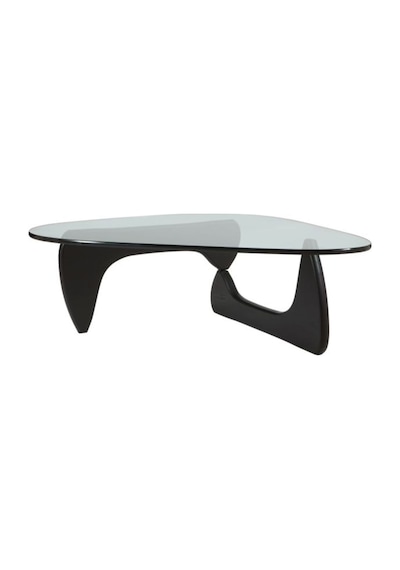 VitrA, Yeni Nesil Modern Elips Geometrik Orta Cam Sehpa, Siyah