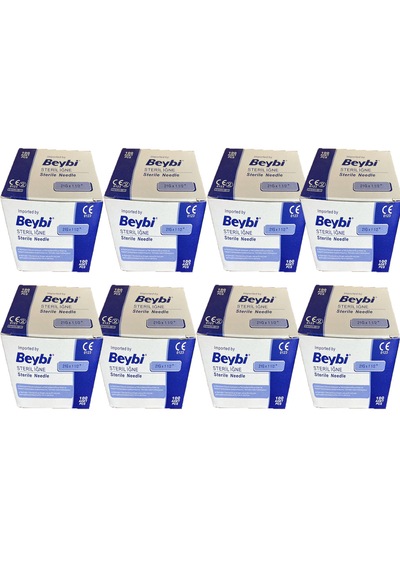 Beybi 21 G X 11/4" Steril Yeşil İğne Ucu 100 Adet 8 Kutu