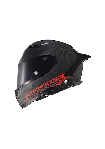 Motoanl Full Face Ce Yüksek Güvenlikli Motor Kaskı Freedom Edition Siyah Kırmızı