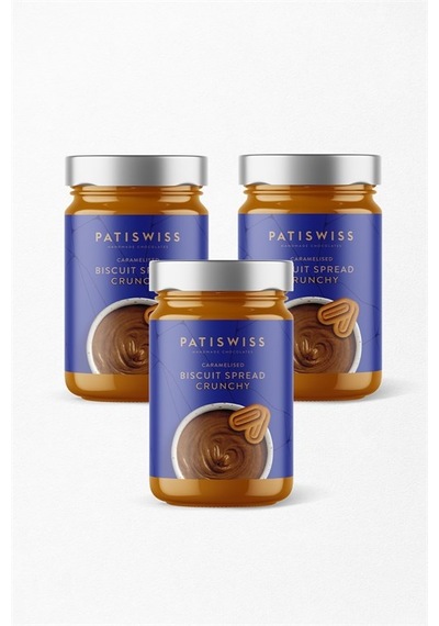 Patiswiss Karamelize Bisküvi Kreması Crunchy 3'lü Set 3 x 370 G
