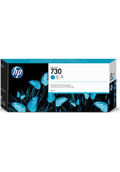 HP 730 P2V68A Mürekkep Kartuş Camgöbeği 300 ML
