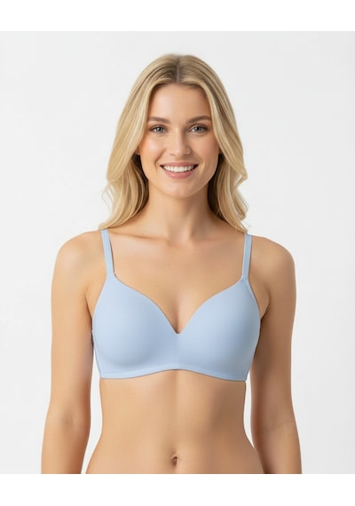 Bonbon Kadın Soft Bra Balensiz Dolgusuz Sütyen Bb2119 Mavi