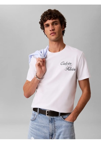 Calvin Klein Ss 30s Eu Calvın Kle, Yaf Beyaz Erkek T-shirt