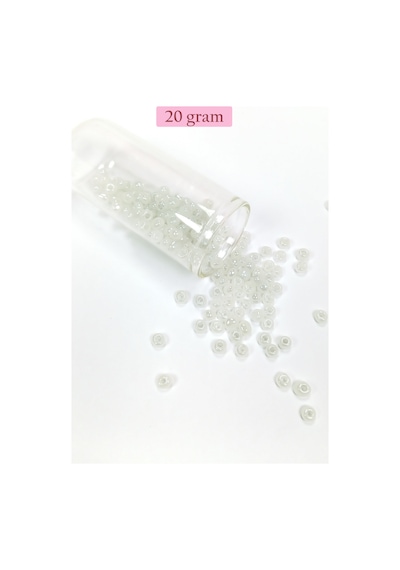 Dökme Cam Kum Boncuk Büyük Boy 6/0 4 Mm - 4 Renk - Toplam 80 Gram - Bnc409