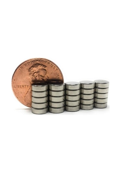 Dünya Magnet 200 Adet 6mm X 2mm Yuvarlak Güçlü Neodyum Mıknatıs Magnet