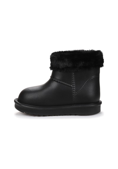Kiko Kids Geta Su Geçirmez İçi Kürklü Kız Çocuk Eva Yağmur Kar Çizme Siyah Siyah