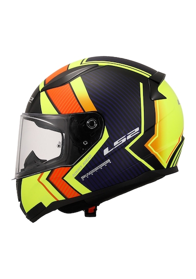 Ls2 Rapıd 2 Extra Full Face Motosiklet Kaskı Mat Neon Sarı - Mavi