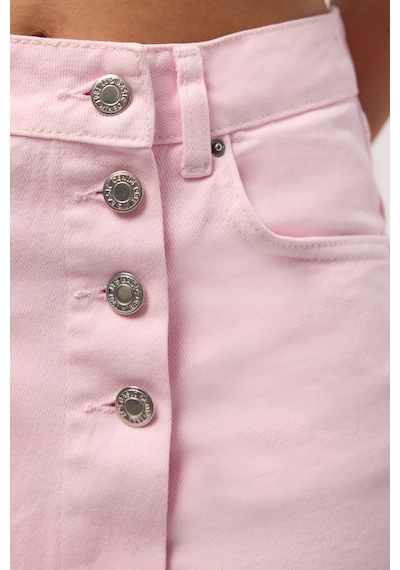 Itsbasic Kadın Pembe 6s6-98 Denim Şort Etek