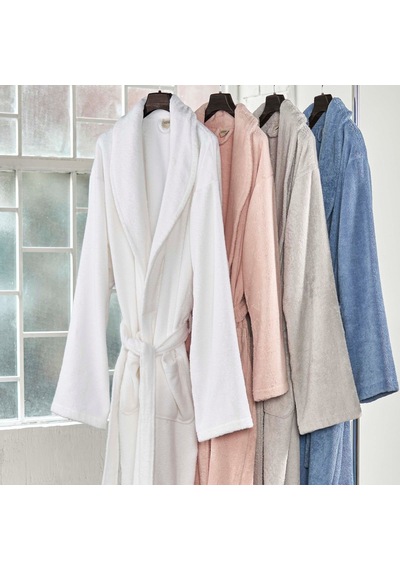 Linens Soft Pamuk Bornoz Gri M Gri