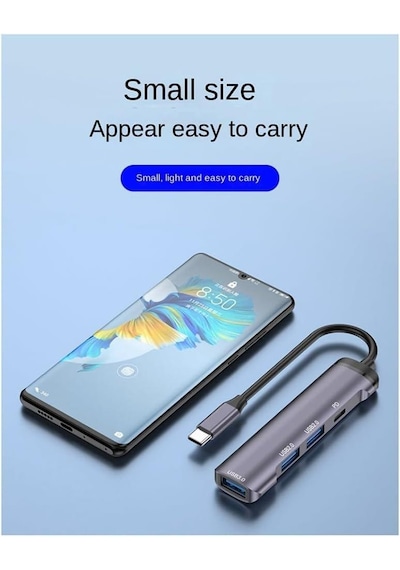 Taplin Tk-129 Type-c To Usb 4port Usb Hub Converter Dönüştürücü