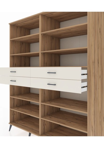 Kronos Gardrop 10 Raflı 4 Çekmeceli 176x59x221 Çam-çam/aytaşı Çam/aytaşı Kronos Gardrop 10 Raflı 4 Çekmeceli 176x59x221 Çam-çam/aytaşı Çam/aytaşı
