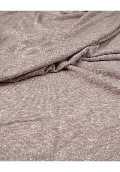 Pembe Simli İnce Örme Kumaş En 130 Cm X Boy 330 Cm -10547 Pembe