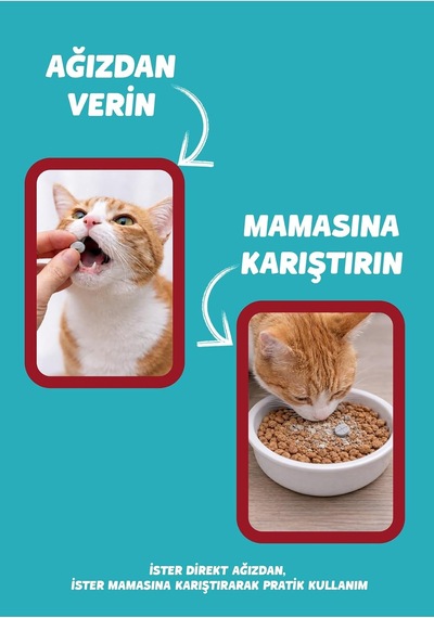 Kedi Köpek İçin Bitkisel Ve Lezzetli Anti Tablet 2 Adet 4 Tablet