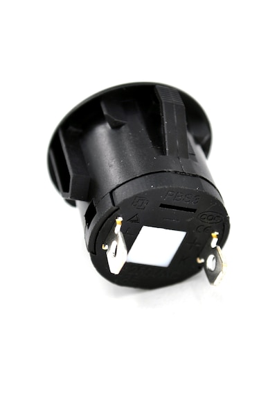 26mm Yaylı Plastik Buton Anahtar Kırmızı Power Logolu Işıksız