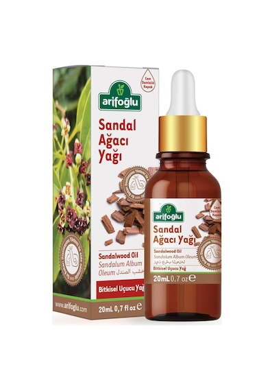 Sandal Yağı 20ml - Doğal Cilt Bakımı, Yatıştırıcı Etki, Saf Esansiyel Yağ Arifoğlu Sandalwood Oil 20ml - N Diğer